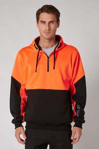 Leveled Mens 2.0 PO Hoodie Hi Vis Orange