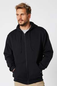 Workwear Hoodies Jackets: Fueled 2 Mens Zip Up Hoodie - Black