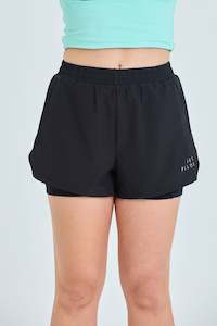 Jetpilot Corp Ladies Elastic Waist Rideshort - Black