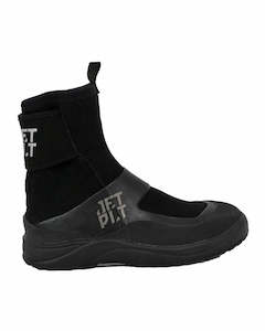 Jetpilot Water Footwear: TURBO REAR ZIP NEO BOOT - BLACK