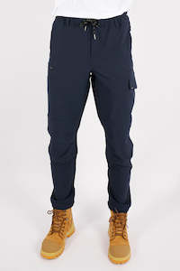 Jetpilot Workwear Jet Lite: Jet-Lite Hybrid Elastic Waist Pant - Navy