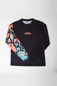 Jetpilot Sindy Sinns Youth LS Hydro Tee - Black/Multi