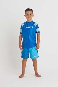 Summer 23 Lifestyle Collection: Jetpilot Slime Kids Rashie - Blue