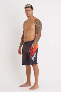 Jetpilot Vintage Flames Boardshort - Black