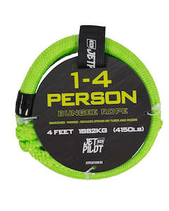 Tow Ropes Tie Downs: TOWABLE BUNGEE CORD 4FT - GREEN