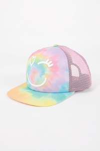 All Clothing And Accessories: Jetpilot Tie Dye Kids Trucker Cap - Tie Dye