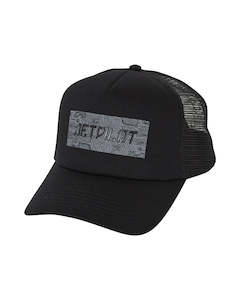 Stocking Stuffers Under 50: Jetpilot Landscape Mens Trucker Cap - Black