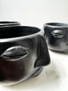 Dark Clay Cup With Handle Oaxaca