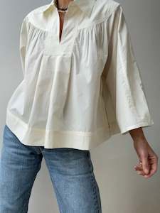 Tops: Organic Crisp Poplin Top Breeze