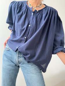 Organic Cotton Shirt Navy