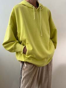 Sprint To The Finish Hoodie Flouro Yellow