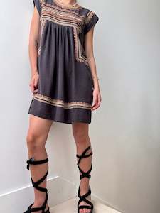 One Off Pieces: Black Silk Tunic Dress