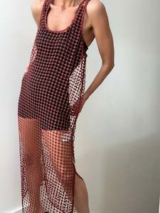 Ganni Mesh Midi Dress