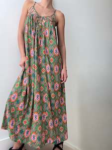 Green Motif Dress