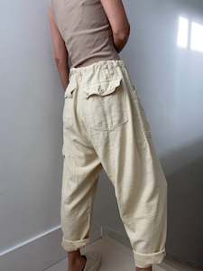 Free People Bay To Breakers Cargo Pants Cream