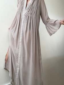 Evarae Maxi Silk Tunic Geometric