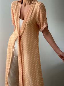 Evarae Silk Tie Front Shirtdress