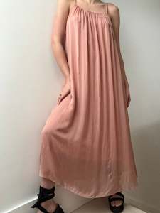 Verdissima Abito Lungo Maxi Dress Peach