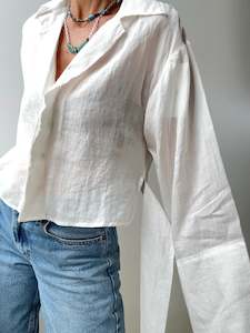 Linen Wrap Shirt