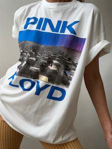 Vintage Style Tee Pink Floyd White