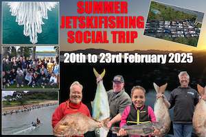 Adventure Fishing - Doubtless Bay, 4 day Jetskifishing social trip February 2025