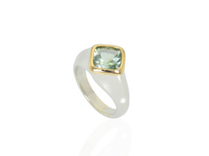 Green Amethyst Ring