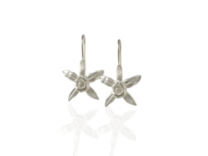 Earrings: Orchid Flower Jewellery