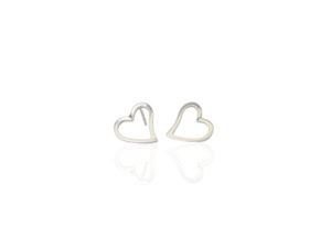 Love Heart Stud Earrings