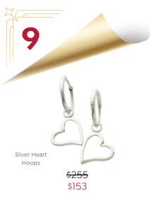 Love Heart Hoop Earrings