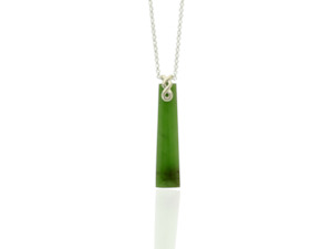 Greenstone Pendants on Eternity Twist Bail