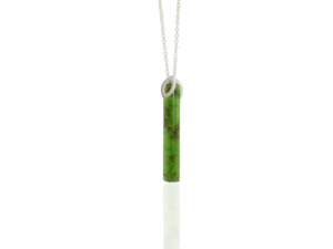 Greenstone Pendant - Open Leaf Design