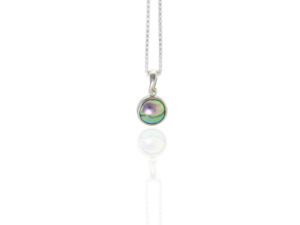 Blue Pearl Koru Bail Pendant