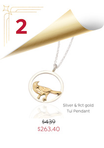 Advent Sale: Tui Bird Pendant - Small