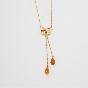 9ct Yellow Gold Citrine Bow