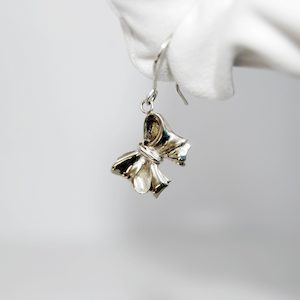 Sterling Silver Bow Earrings