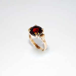 Garnet and Diamond Ring