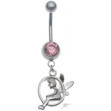 Steel Banana Belly Ring Dangling Swinging Sprite