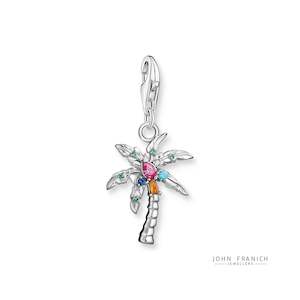 THOMAS SABO C/CLUB PALM TREE MULTICOLOURED STONE