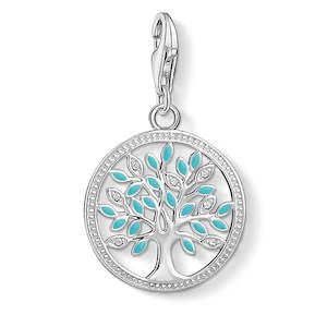 THOMAS SABO C/CLUB TURQ TREE OF LIFE