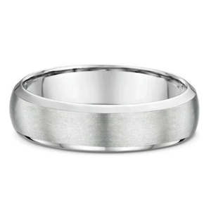 Dora Platinum 600 Bevelled Edge Wedding Ring