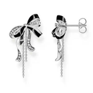 THOMAS SABO TRUE ROMANCE BOW CZ EARRINGS