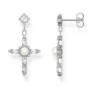 THOMAS SABO TRUE ROMANCE CROSS CZ PEARL ER