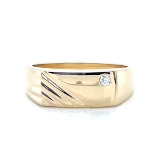 'Jay' 9k Yellow Gold 0.03ct Diamond Dress Ring