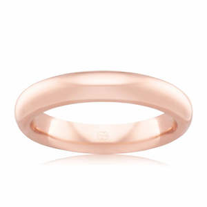 "Bellini" 9K Pink Gold Wedding Ring