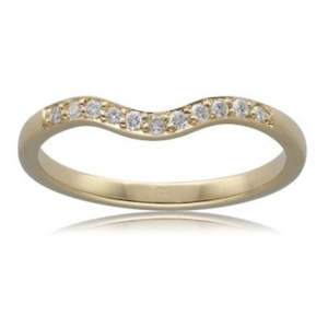 9K Yellow Gold Diamonds Fitted Wedding Ring