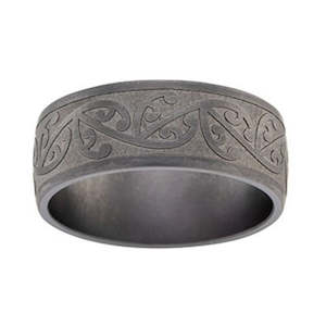 Zirconium Fern Band Ring