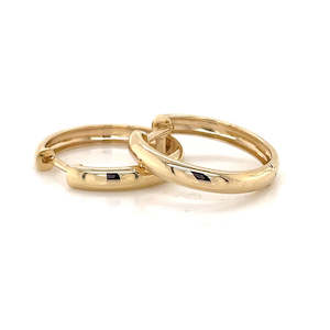 9k Yellow Gold Huggie Earrings