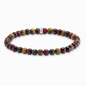 Watch: THOMAS SABO REBEL TIGERS EYE BEAD B/L 19cm