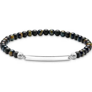 THOMAS SABO REBEL BLUE TIGERS EYE&OBSID B/L 19cm