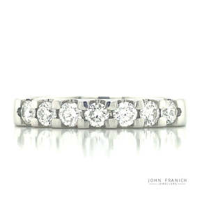 Platinum 7=0.56ct H SI Diamonds Ring